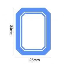 25mm*34mm 蓝色空白书标