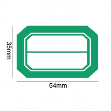 35mm*54mm 绿色 单线中号书标贴