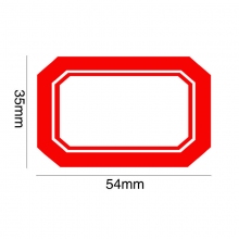 35mm*54mm 红色 空白中号书标