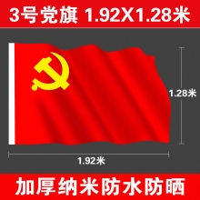 3号党旗(192*128厘米)