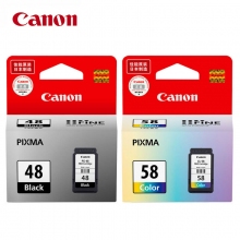 原装正品佳能(Canon)PG-48/CL-58标准容量黑色彩色墨盒