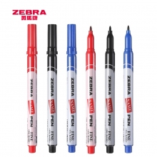 日本斑马(ZEBRA)MO-12A1-SNZ NAME PEN小单头油性记号笔 10支装