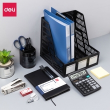 得力9667 12件职场必备新人入职办公文具套装 文具大礼包礼盒装